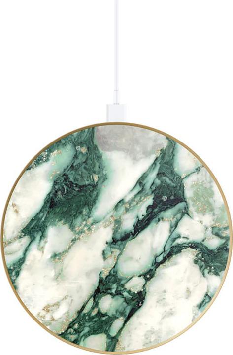 Actual product image iDeal Of Sweden iDeal Fashion QI Wireless Charger - Calacatta Emerald Marble (10 W)