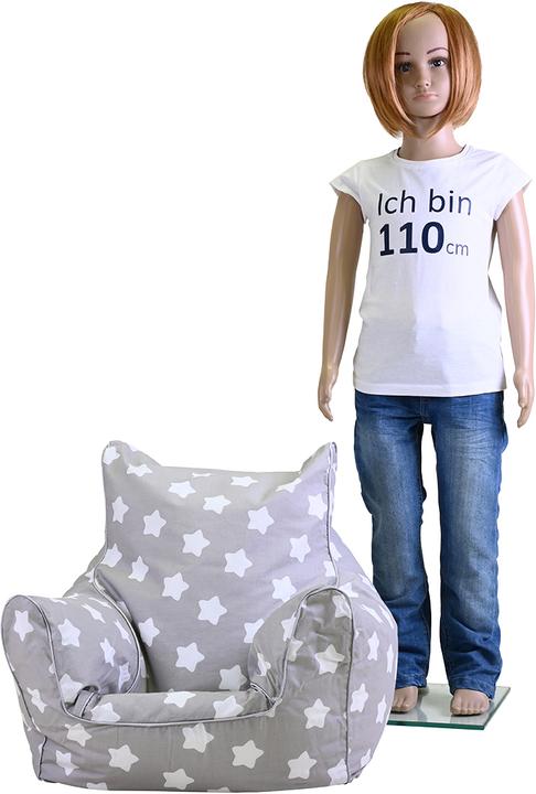 Produktbild Knorrtoys Kindersitzsack - "Grey white stars" (Kindersessel)