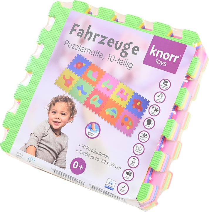 Produktbild Knorrtoys Puzzlematte - "Fahrzeuge"/10-tlg./32 cm (32 x 32 cm)