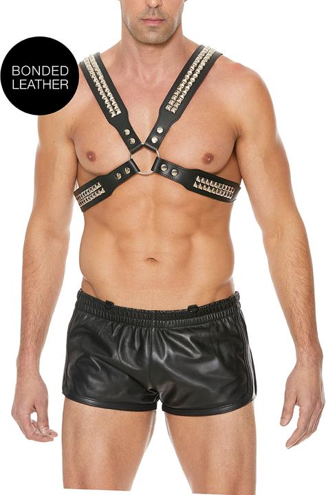 Produktbild Ouch! Men's Pyramid Stud Body Harness - One Size (One Size)