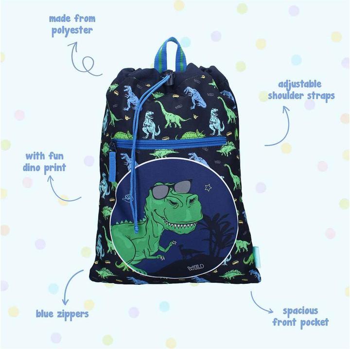 Immagine prodotto Vadobag Lustiger Turnbeutel Happy Go Lucky Dino