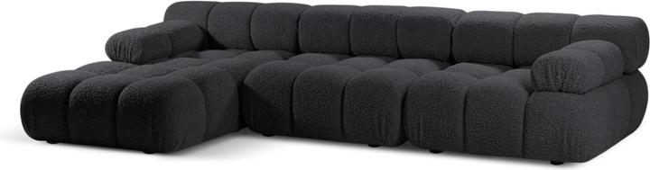 Actual product image Micadoni Velvet Modular Left Corner Sofa, "Bellis", 4 Seats, 282x155x70 Made in Europe (Corner sofa)
