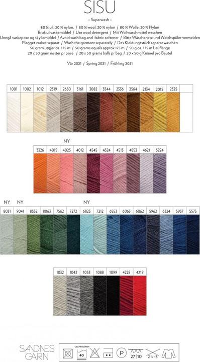 Immagine prodotto Sandnes Garn Sisu 50g (175 m)