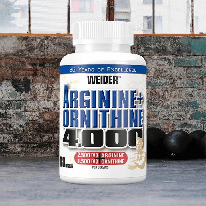 Image du produit Weider Arginine + ornithine 4000 (180 pièce(s), Capsules, 157 g)