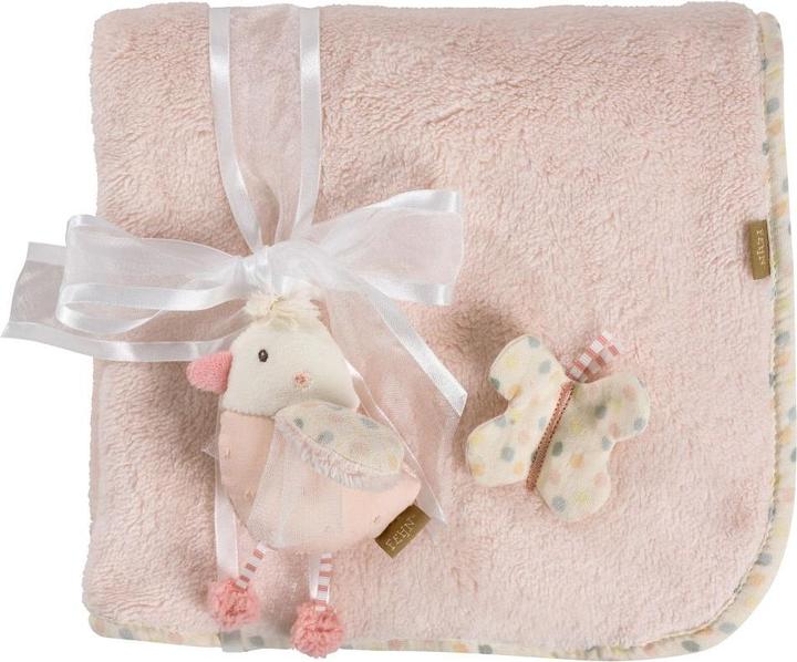 Produktbild Fehn Kuscheldecken 2-tlg. Set Kuscheldecke + Greifling Vogel (100 x 75 cm)