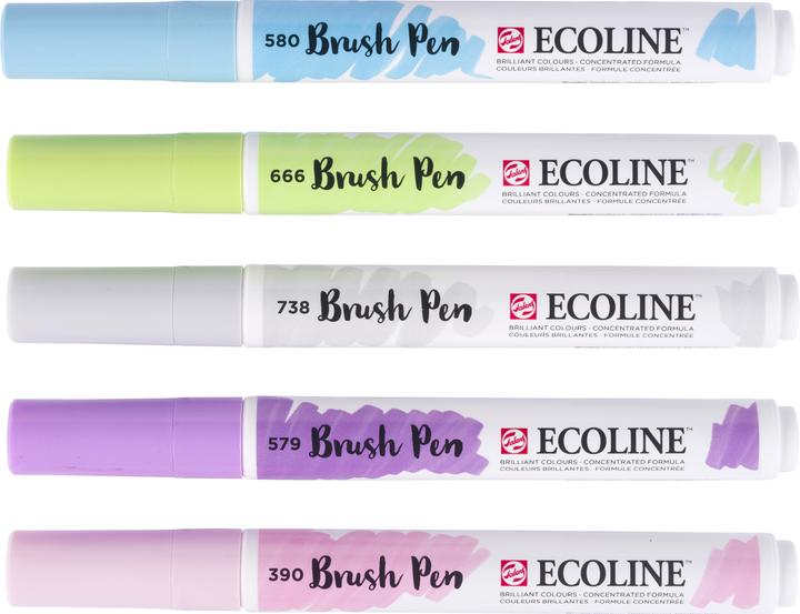 Immagine prodotto Talens Pennello Ecoline Pastello (Multicolore, 5 x)