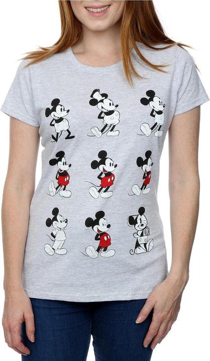 Actual product image Disney Womens/Ladies Mickey Mouse Evolution Cotton T-Shirt (S)
