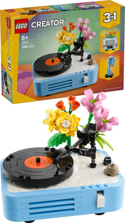 Produktbild LEGO Plattenspieler mit Blumen (31172, LEGO Creator Expert)