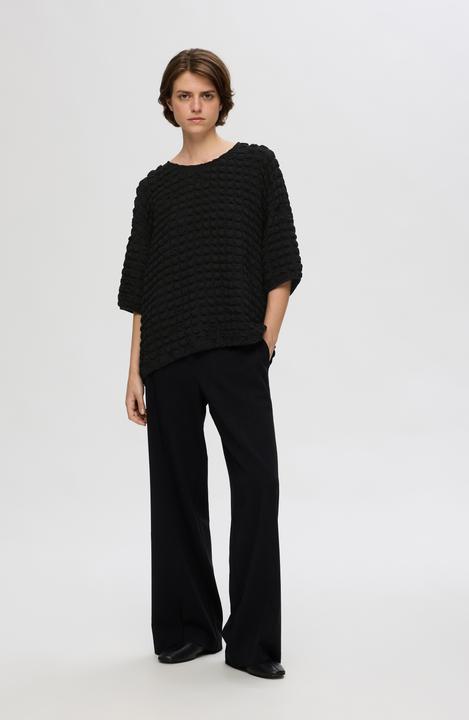 Image du produit Selected Femme Haut texturé avec manches 3/4 (XS)