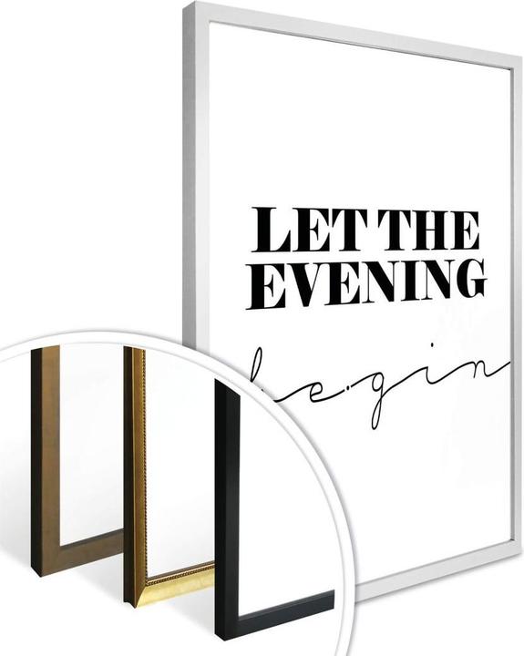 Actual product image Trenddeko Let the evening be-gin (30 x 40 cm)
