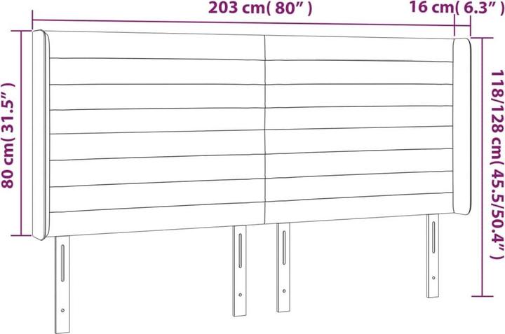 Produktbild VidaXL Kayla (203 x 16 x 128 cm)