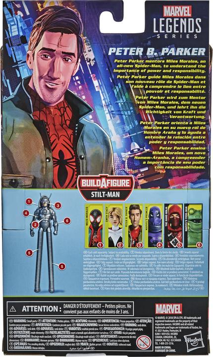 Actual product image Hasbro Marvel Legends Series Spider-Man: A New Universe Peter B. Parker