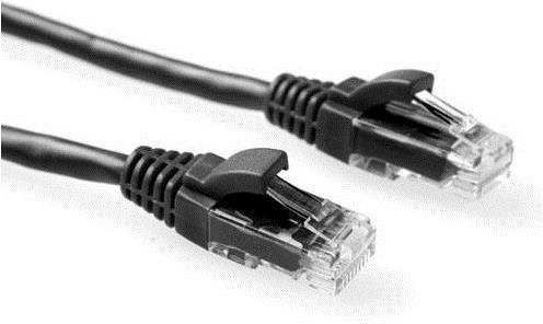 Actual product image Black 7 meter U/UTP CAT5E patch cable component level with RJ45 connectors (U/UTP, CAT5e, 7 m)