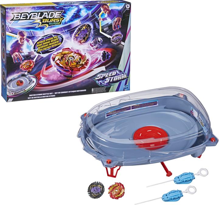 Actual product image Hasbro Beyblade Burst Surge Speedstorm Motor Strike Battle Set