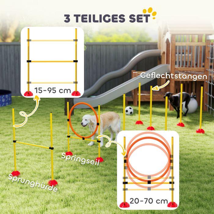 Produktbild Swisshandel24 Agility Set Hunde 3-teiliges befüllbar Agility-Ausrüstung für Hundetraining (Agility)