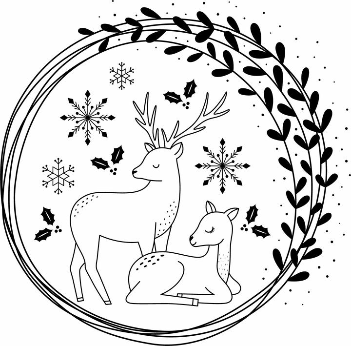 Image du produit Artemio Tampon en silicone "Snow Deers