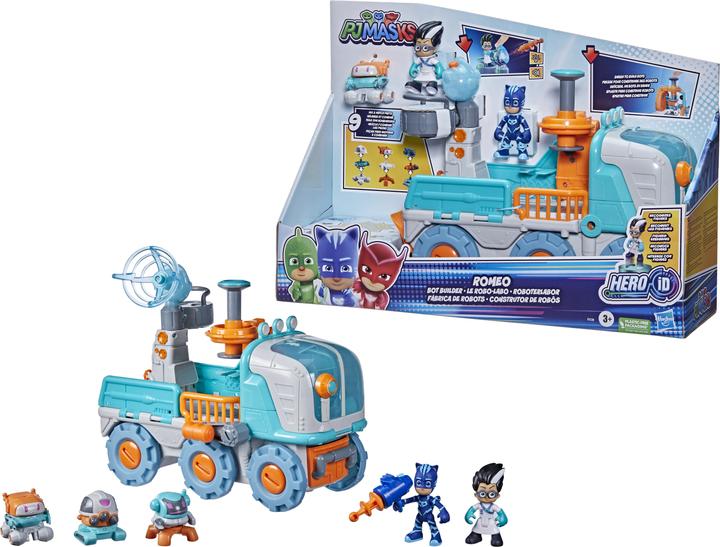 Image du produit PJ Masks Jouet préscolaire Romeo's Robot Lab, véhicule 2-en-1 et Ro