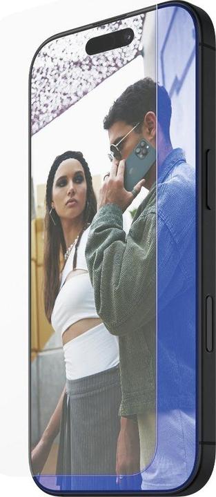 Actual product image PanzerGlass SAFE. by ® Anti-Blue Light Screen Protector iPhone '24 6.1" | 15 | Ultra-Wide Fit (1 Piece, Apple iPhone 15, Apple iPhone 16)