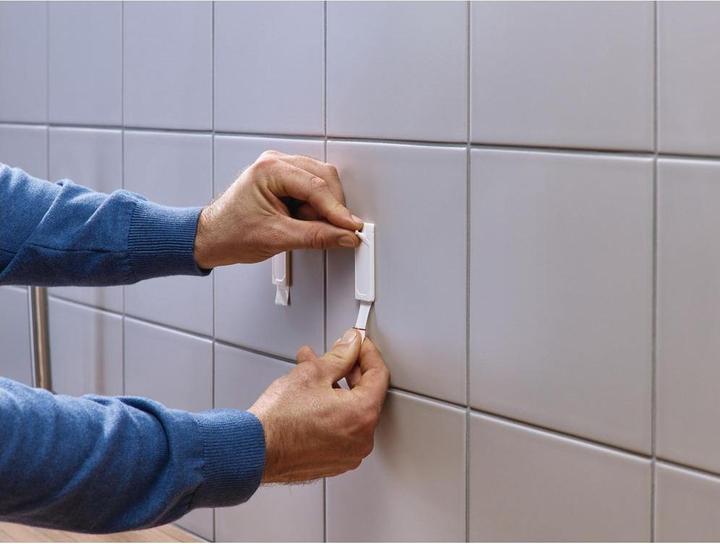 Actual product image tesa Adhesive nail for tiles & metal, 3kg holding power, can be removed without a trace & reused, 4 nails
