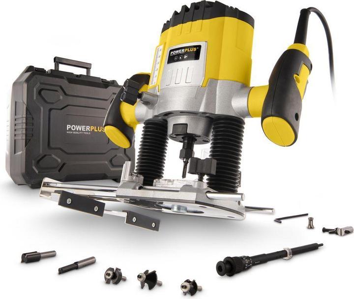 Produktbild Powerplus Oberfrase 1200w + 6 fräser