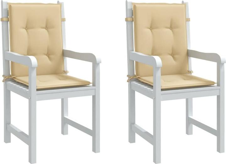 Productafbeelding VidaXL Kussens voor lage rugleuning 2 stuks stof (100 x 50 x 4 cm)