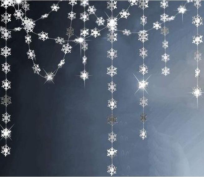 Produktbild MU Style Coco Series Schneeflocken Girlande