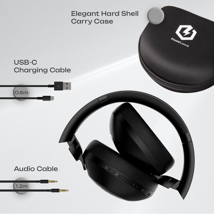 Actual product image PowerLocus Orion Over Ear Bluetooth-Kopfhörer (70 h)