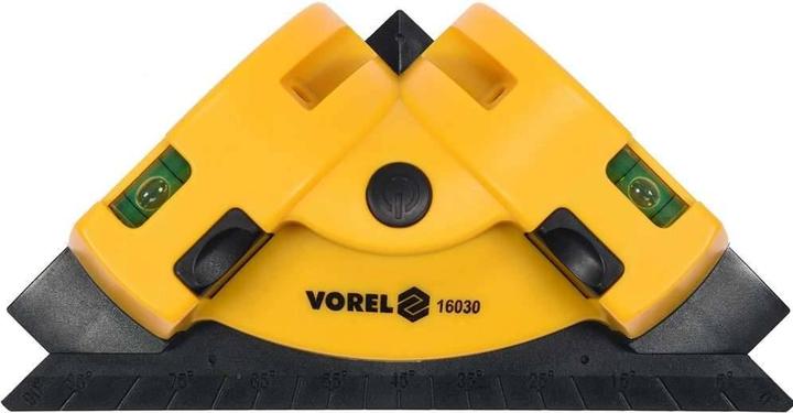 Immagine prodotto Vorel Laser angolare per piastrelle a 90° con 2 ventose e livella a bolla d'aria