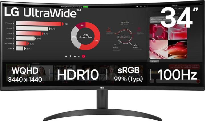 Image du produit LG 34WR50QK-B.AEU (3440 x 1440 pixels, 34")