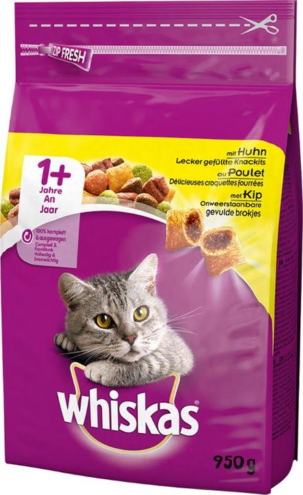 Image du produit Whiskas Nourriture sèche Adult au poulet, 950 g (Adulte, 1 pcs, 950 g)