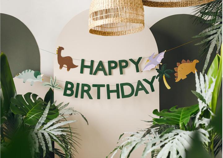 Actual product image Partydeco Happy Birthday Dino