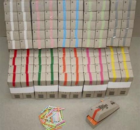 Actual product image Antalis Chinese Lottery white 200numbers/pack - (200pcs.)
