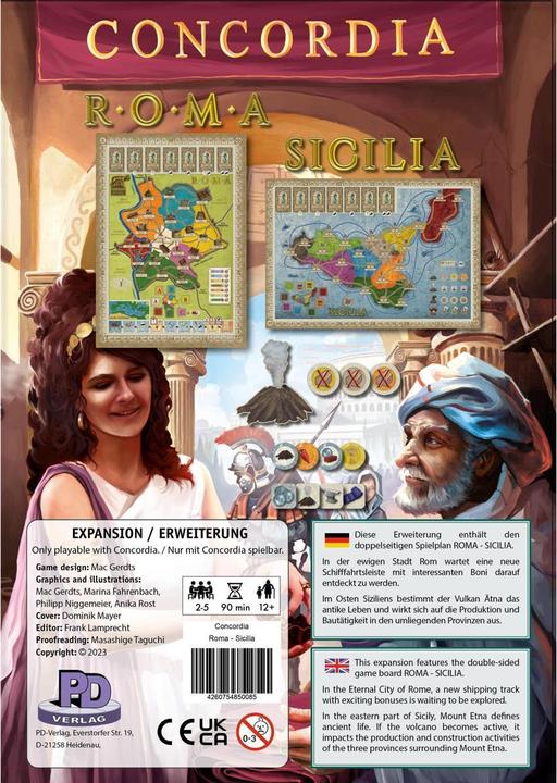 Immagine prodotto Concordia - Roma/Sicilia, gioco da tavolo, per 2-5 giocatori, età 12+ (DE-expansion) (Tedesco)
