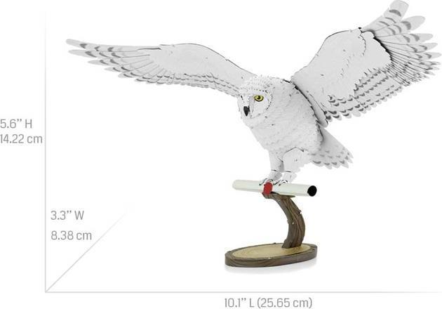 Actual product image Metal Earth Harry Potter Hedwig