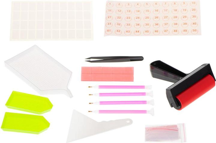 Actual product image Ikonka Diamond Painting Embroidery Accessory Set