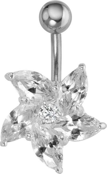 Image du produit Bijouteria Piercing nombril (Acier inoxydable, Argent 925, Zircone)