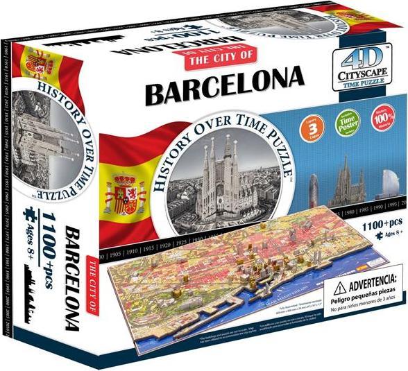 Actual product image 4D City Barcelona, Spain (1200 pieces)