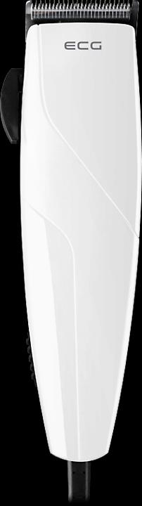 Produktbild ECG ZS 1020 Baltas Haarschneider mit Kabel, Nerūdijantis plienas feste und bewegliche Klingen, 6 Kammauf