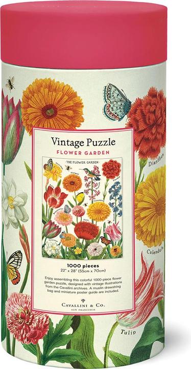 Actual product image Cavallini Flower garden (1000 pieces)