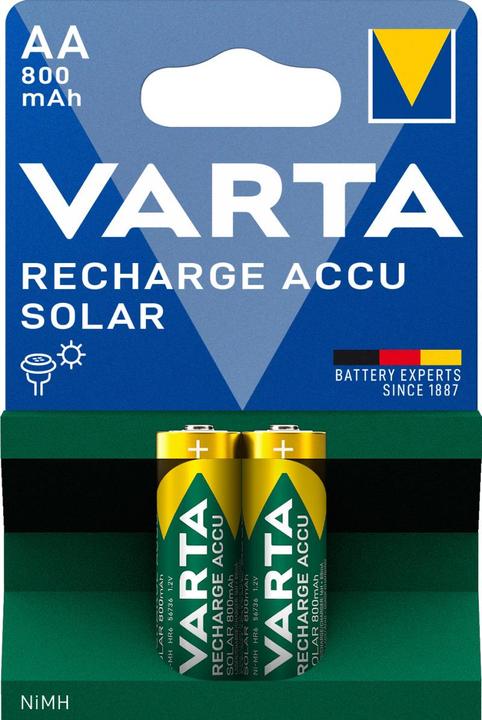 Productafbeelding Varta Accu Solar opladen (2 Pcs., AA, 800 mAh)