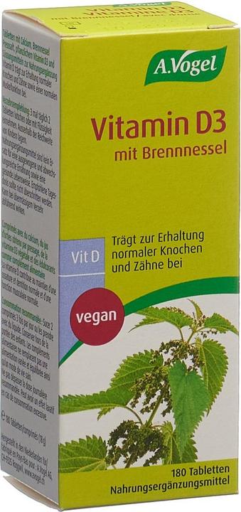 A. Vogel Vitamin D3 mit Brennnessel Tabl (180 Stück, Tabletten, 74 g)