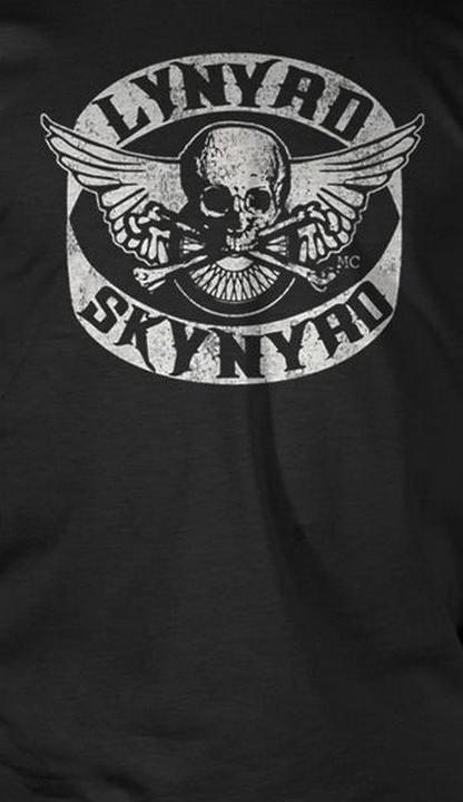 Actual product image Lynyrd Skynyrd Unisex Adult Biker Badge T-Shirt (M)