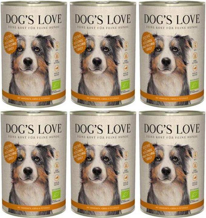 Image du produit Dog's love BIO Dinde, amarante, potiron & persil (Adulte, 1 pcs, 400 g)
