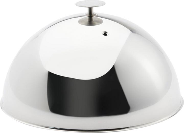 Image du produit de Buyer Cloche à Manger En Acier Inoxydable Avec Bouton+Ouverture Vapeur 30cm (32.50 cm, Acier)