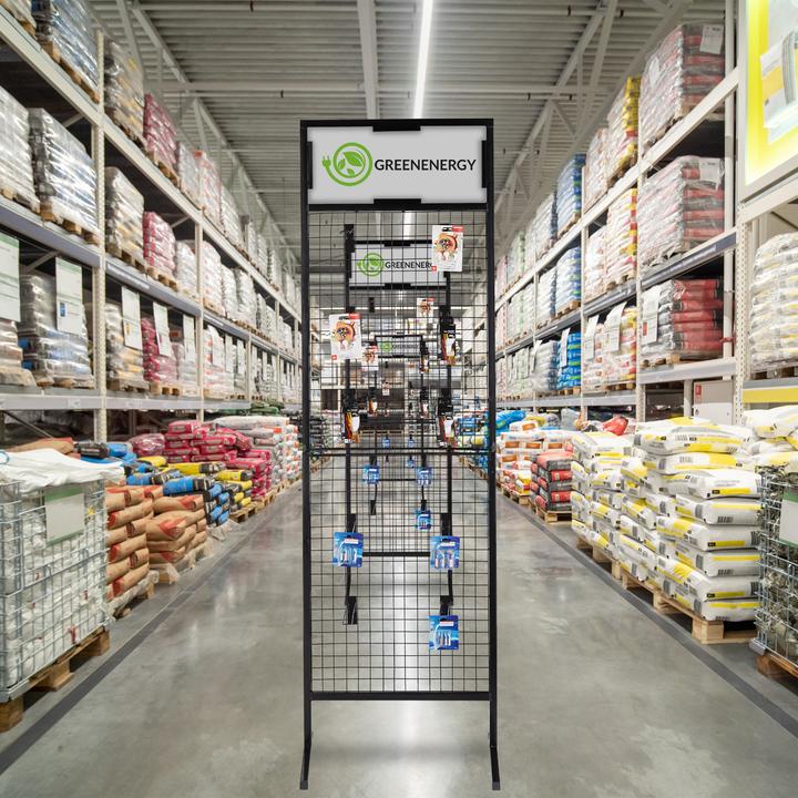 Actual product image Relaxdays Gridwall Mesh Panel Display, Product Stand