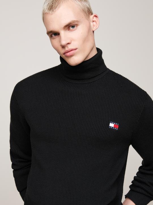 Image du produit Tommy Hilfiger Tommy Jeans Slim Fit Coltrui met wol - Zwart - Maat M (M)