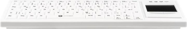 Produktbild Gett Cleantype Xtra Touch Protect Silikontastatur mit Touchpad IP68 desinfizierbar USB Farbe weiss L (DE, Kabelgebunden)