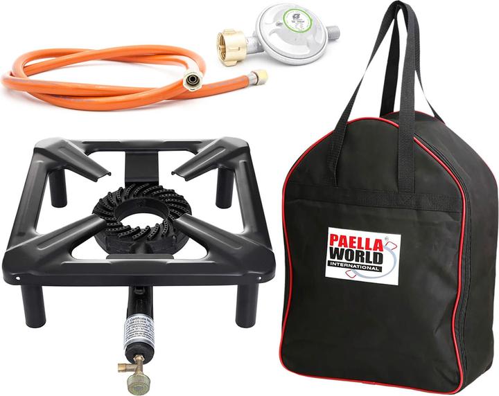 Produktbild All'Grill Hockerkocher-Set, 30 x 30 x 14 cm inkl. Tasche & Gasanschluss