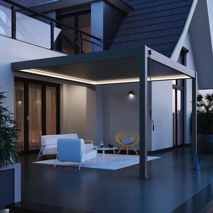 Produktbild Ventaris LED-Beleuchtung Pergola umlaufend 2-er Set (eine Länge und eine Breite) (400 cm, 2 cm)