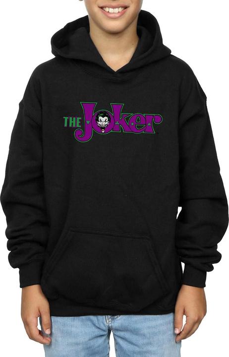 Actual product image Boys The Joker Text Logo Hoodie (128)